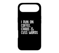 I Run On Coffee Choas Cuss Words Funny Coffee Saying Case for iPhone Air