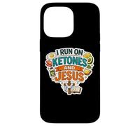 I Run On Ketones And Jesus Christ Christian Ketogenic Keto Case for iPhone 14 Pro Max