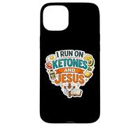 I Run On Ketones And Jesus Christ Christian Ketogenic Keto Case for iPhone 15 Plus