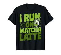 I Run On Matcha Green Tea Lover ICES Matcha Latte T-Shirt