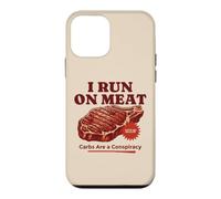 I Run On Meat Carbs Conspiracy Funny Keto Carnivore BBQ Case for iPhone 12 mini