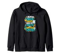I Run On Snack Counts Sign Out Sheets & Mayhem Zip Hoodie