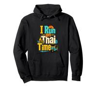 I Run On Thai Time Expat Traveler Vintage Humor Pullover Hoodie