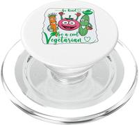 I Run On Veggies Be Kind Be A Cool Vegetarian Lovely Carrot PopSockets PopGrip for MagSafe