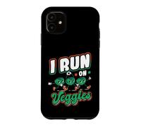 I Run On Veggies Vegan Runner Case for iPhone 11