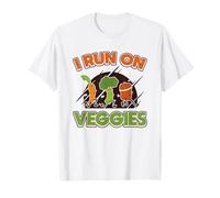 I Run On Veggies Vegan Runner T-Shirt