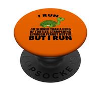 I RUN SLOWER THAN A HERD OF TURTLES PopSockets Adhesive PopGrip