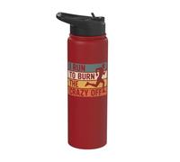 I Run to Burn The Crazy Off Stainless Steel Insulated Water Bottle