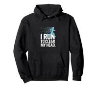 I Run To Clear My Head Runner Motivation Pullover Hoodie