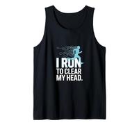 I Run to Clear My Head Runner Motivation Tank Top