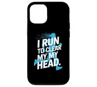 I Run To Clear My My Head Runner Motivation Slogan Case for iPhone 12/12 Pro