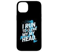 I Run To Clear My My Head Runner Motivation Slogan Case for iPhone 14 Plus