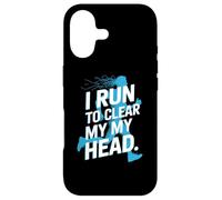 I Run To Clear My My Head Runner Motivation Slogan Case for iPhone 17