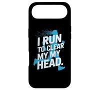 I Run To Clear My My Head Runner Motivation Slogan Case for iPhone Air