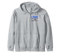 I Run Walk A Lot Funny Runner Running Walking Zip Hoodie