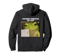 I Rushed Through My Test Funny Test Day Student Frog Pullover Hoodie