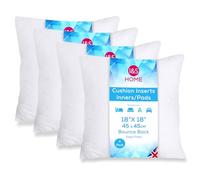 I&S Home Cushion Inners 18" x 18" Cushion Inserts 45cm x45cm - Pack of 4 Cushion Pads Filler - Deep Filled Bounce Back 45x45 Cushion Insert - Anti-Allergy Square Cushions
