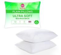 I&S Home Pillows 2 Pack Hotel Quality Soft Support Bed Pillows - Premium Polycotton Cover, Bounce Back & Extra Filling - Perfect Pillows for Front, Side & Back Sleepers | 50x75 cm (2 Pack)