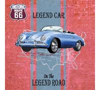 I&S / Les collections rétro CPMD6603N2 Square Card with White Envelope Format 15 x 15 cm - R66 - Porsche/Officially Licensed - With Glossy Effect - White Interior - Made in France