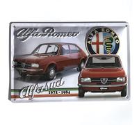 I&S / Les collections rétro Embossed metal plate 30 x 20 cm Alfa Romeo Alfa Sud officially licensed product and/or exclusive design