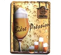 I&S / Les collections rétro Embossed Metal Sign 20 x 15 cm Beer Pressure