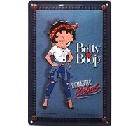 I&S/Les collections rétro Embossed metal sign 30 x 20 cm Betty Boop Betty Boop Jean Official licensed product and/or exclusive design