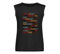 I Said A Hip Hop T-Shirt Unisex Rapper's Delight Tees Unisex Tee Tank Tops Sleeveless Black L