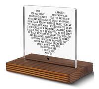 I Said A Prayer for You Today Heart-Shaped Desk Decor Sign, Christian Encouragement Gift for Friends, Family, Coworkers, Faith-Based Prayer Plaque for Sympathy or Daily Inspiration EC274