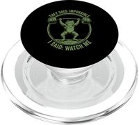 I Said Watch Me Funny Frog Weightlifting PopSockets PopGrip for MagSafe