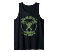 I Said Watch Me Funny Frog Weightlifting Tank Top