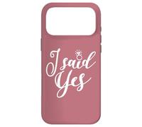 I said Yes, Bachelorette Party Bridal Party Matching Wedding Case for iPhone 17 Pro Max