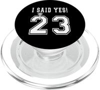 I Said Yes! Future Bride To Be 2023 Engagement Bacheolorette PopSockets PopGrip for MagSafe