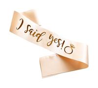 I Said Yes Sash for Future Mrs, Engagement Proposal Party Wedding Announcement, Bachelorette Bridal Shower Sash for Bride to Be