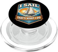 I Sail That's What I Do Vintage Sailing Boat Captain Sailor PopSockets PopGrip for MagSafe