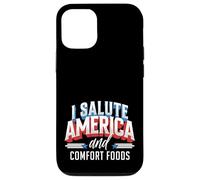I Salute America and Comfort Foods Patriotic Foodie Case for iPhone 12/12 Pro