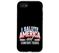 I Salute America and Comfort Foods Patriotic Foodie Case for iPhone SE (2020) / 7/8