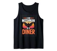 I Saw Mothman at A Diner Retro Cryptid Urban Legend Tank Top