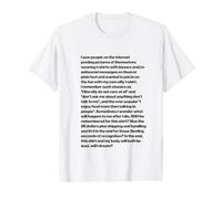 I SAW PEOPLE ON THE INTERNET Weird Gag Gift Funny Stupid T-Shirt