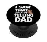 I Saw That And I'm Telling Dad Christian Meme Church |- PopSockets Adhesive PopGrip