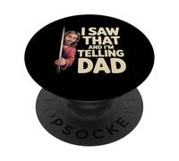 I Saw That And I'm Telling Dad Christian Meme Church - PopSockets Adhesive PopGrip