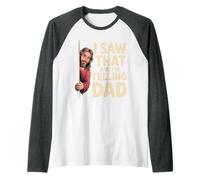 I Saw that and I'm Telling Dad Christian Meme Church - Raglan Baseball Tee