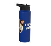 I Saw That Funny Jesus Christ Catholics Easter Sunday Stainless Steel Insulated Water Bottle