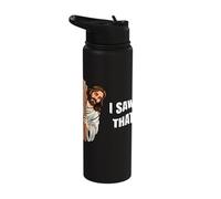 I Saw That Funny Jesus Christ Catholics Easter Sunday Stainless Steel Insulated Water Bottle