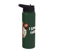 I Saw That Funny Jesus Christ Catholics Easter Sunday Stainless Steel Insulated Water Bottle