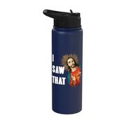 I Saw That Funny Jesus Christ Catholics Happy Easter Stainless Steel Insulated Water Bottle