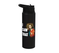 I Saw That Funny Jesus Christ Catholics Happy Easter Stainless Steel Insulated Water Bottle