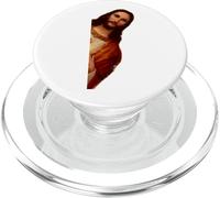 I Saw That! Funny Peeking Jesus Meme PopSockets PopGrip for MagSafe