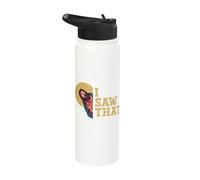 I Saw that Jesus Funny Christian Easter Stainless Steel Insulated Water Bottle