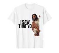 I Saw That Yo Jesus Peeking Funny African American T-Shirt