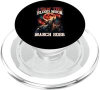 I Saw The Blood Moon 2026 Howling Wolves Retro Graphic PopSockets PopGrip for MagSafe